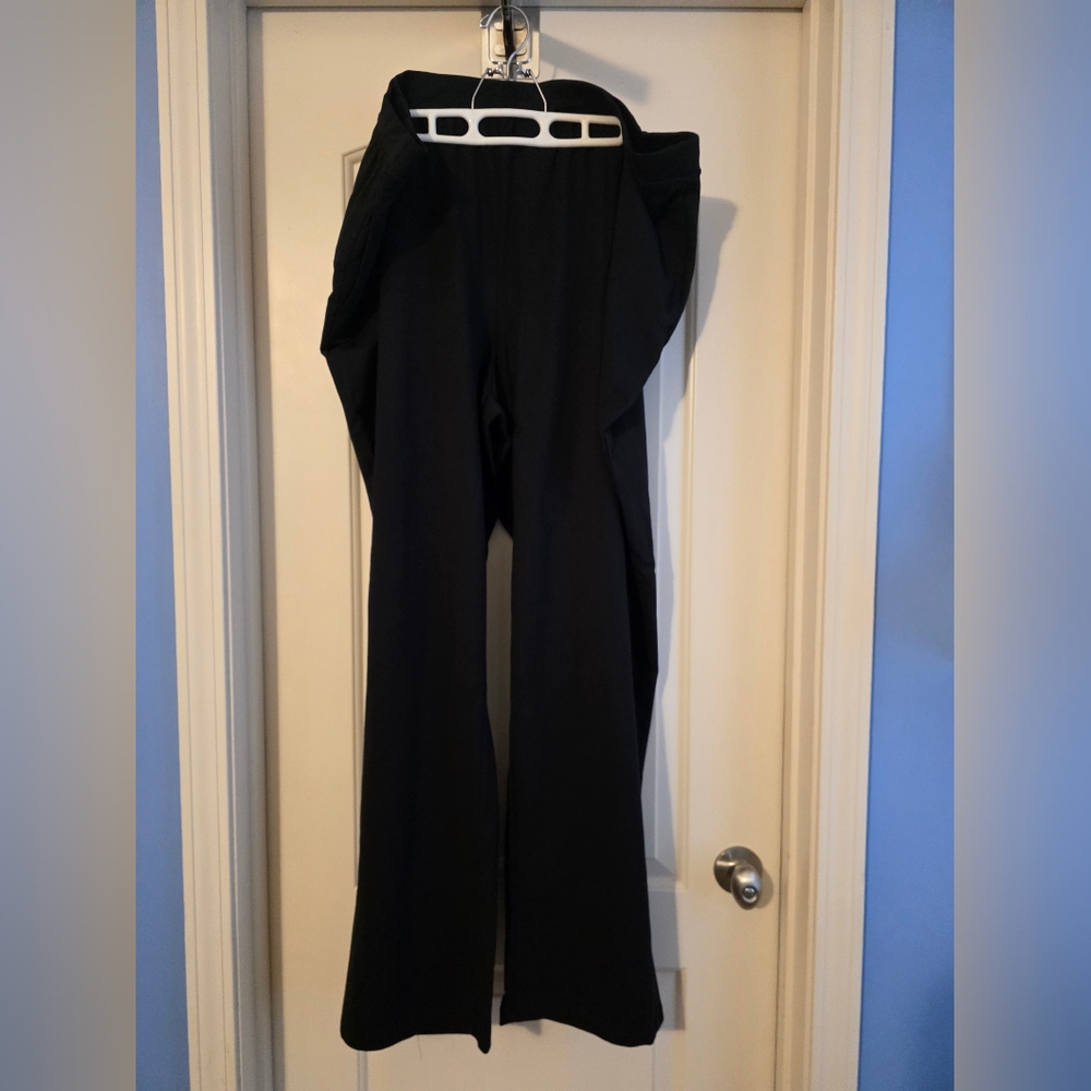 Catherines Tall Plus Size Black Pants Pull On
